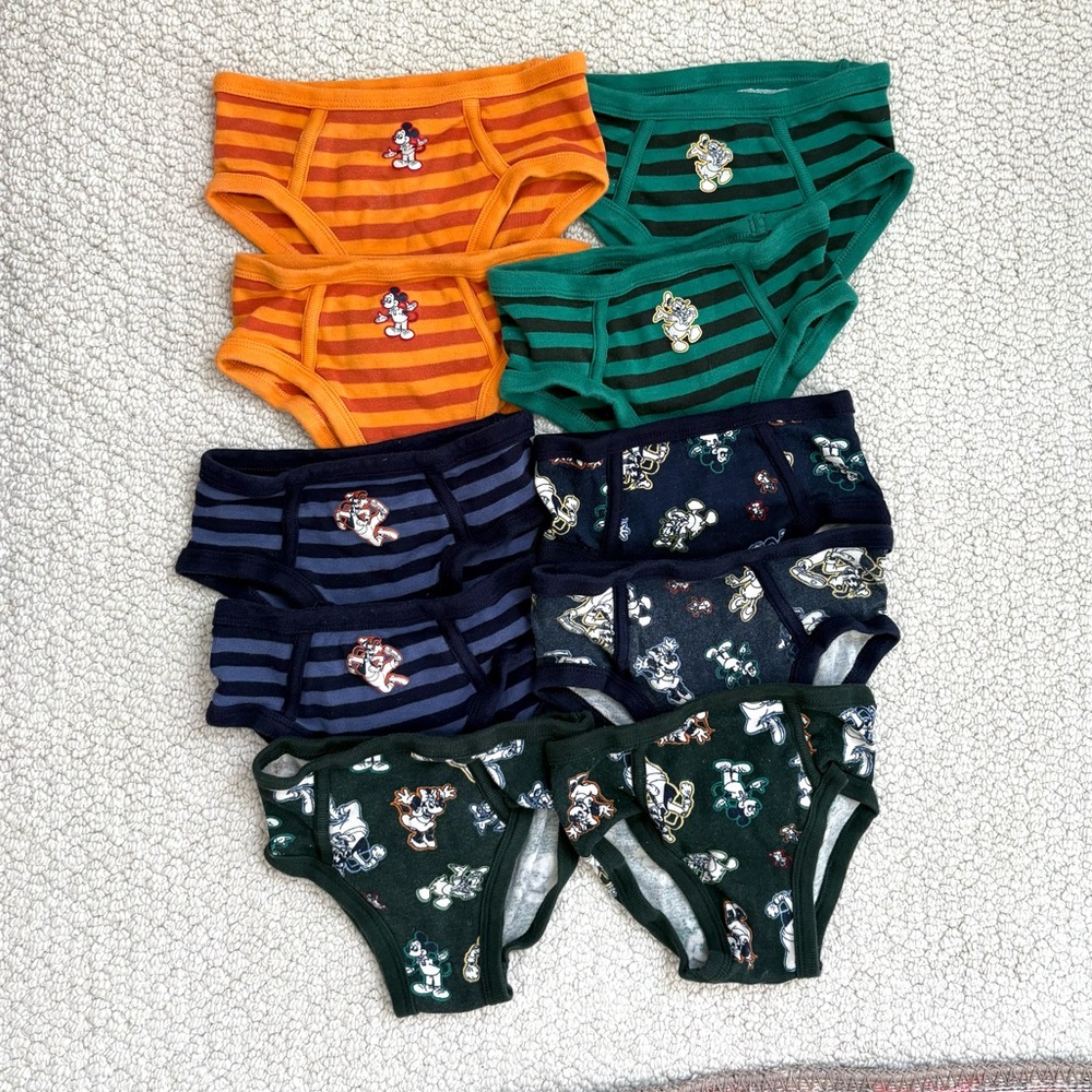 Gap × Disney Toddler Organic Cotton Briefs set of 10
 2-3 Years